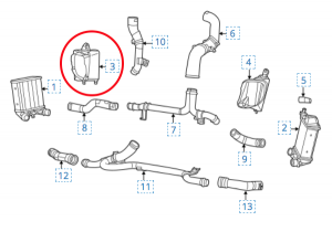 FIAT 500 ABARTH Intercooler Shroud / Cover - Left / Driver Side 